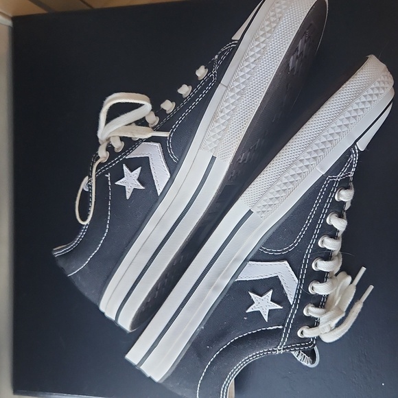 Star Player 76 All Star Converse Black Vintage White Unisex Sneakers - Picture 6 of 8